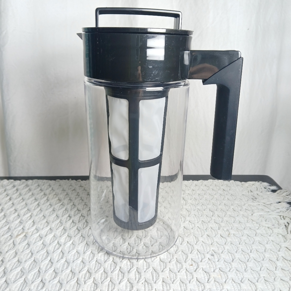 Takeya FRESHLOK Cold Brew Ice Iced Coffee Tea Maker Brewer 1 Quart Grip Handle